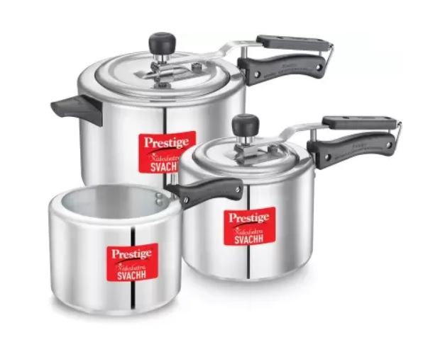 Prestige cooker 3 discount litre price flipkart